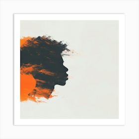 Silhouette Of A Woman 1 Art Print