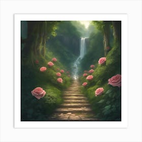 Stairway To The Forest Art Print