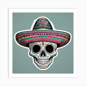 Day Of The Dead Skull 26 Art Print