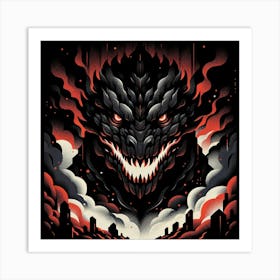 Godzilla Art Print