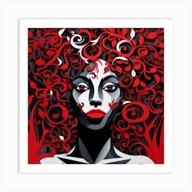 Red Haired Woman Art Print