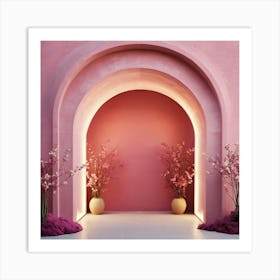 Pink Archway 2 Art Print