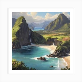 Hawaiian Landscape 3 Art Print