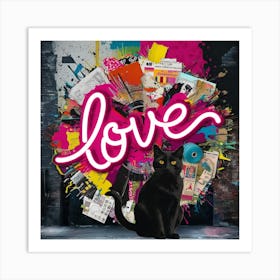 Love Cat Art Print