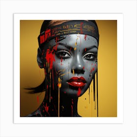 Painterly Woman Art Print