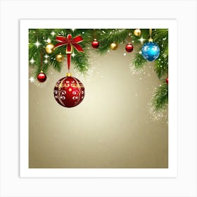 Christmas Background 14 Art Print