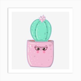 Cute Cactus Art Print