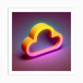 Cloud Icon 1 Art Print