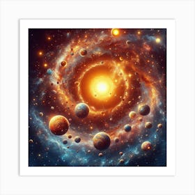 Galaxy In Space 1 Art Print