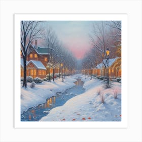 Winter'S Night Art Print