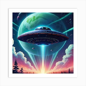 Alien Spaceship 2 Art Print