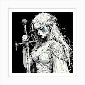 ICE QUEEN Art Print