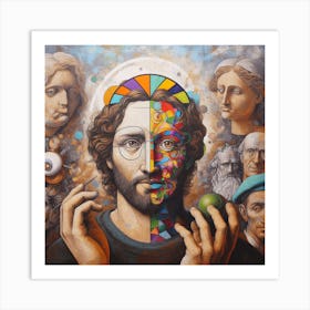 Jesus Of Modern Old Art Print