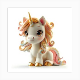 Unicorn Figurine 29 Art Print