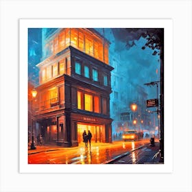 Night In The City 2 Art Print