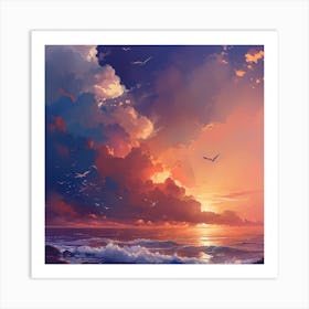 Sunset Art Print