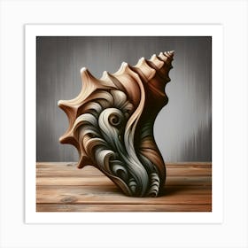 Exquisite Sea Shell Sculpture Art Print