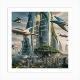 Futuristic City Art Print