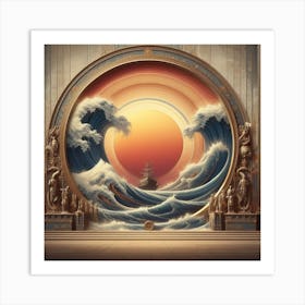 Circle of earth Art Print