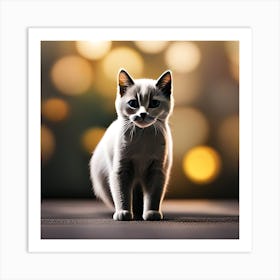 British Shorthair Cat Art Print