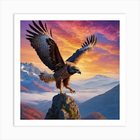 Eagle In Flight 1 Art Print