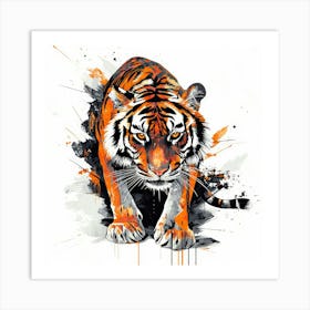 Tiger.Generated AI. Wall Art Print 1 Art Print