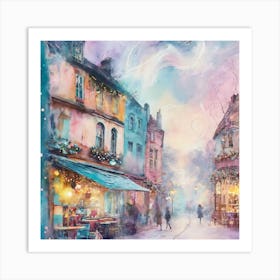 Paris Christmas Art Print