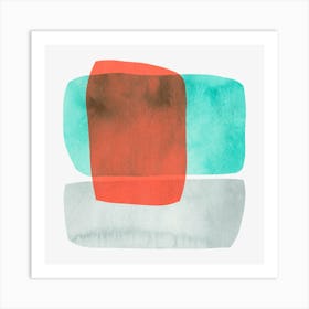 Colorful abstract shapes 25 Art Print