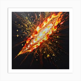 Fire world Art Print