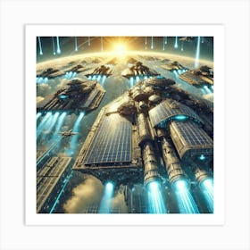 Solar Warships Converted Art Print