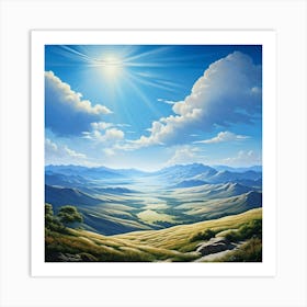 Landscape Painting 247 Art Print