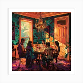 Family Dining Room Art Print