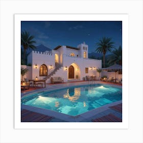 Oman At Night Art Print