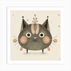 Kawaii Cat Art Print