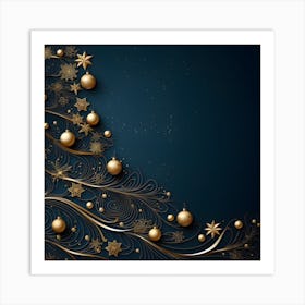 Christmas Tree Background 9 Art Print