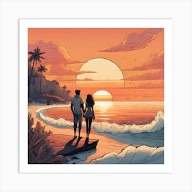 Sunset No.3 Art Print