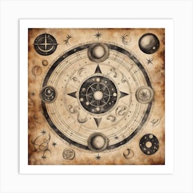 Astrology Chart Art Print