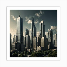 New York City Skyline 15 Art Print