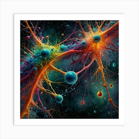 Neuron Painting 2 Art Print