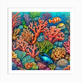 Coral Reef 1 Art Print