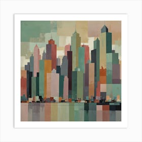 New York City Skyline 10 Art Print