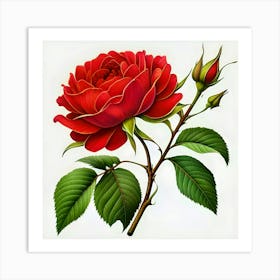 Red Rose 1 Art Print