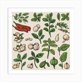 Legumes As A Logo (60) Art Print