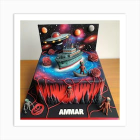 Alien Ship Art Print