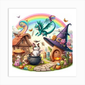 Witches And Wizards Art Print