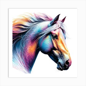 Creative Horse Visual 15 Art Print