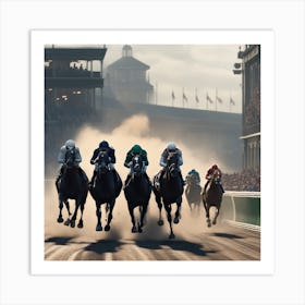 Horse Race 20 Art Print