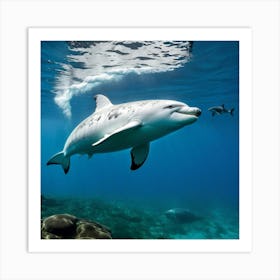 Dolphins In The Ocean 2 Art Print