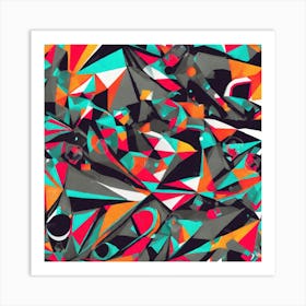 Abstract Geometric Pattern 1 Art Print