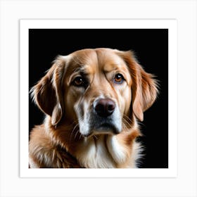 Golden Retriever Portrait 1 Art Print